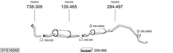 Sistema de gases de escape Fiat DUCATO Van
