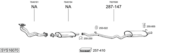 Sistema de gases de escape Fiat TIPO