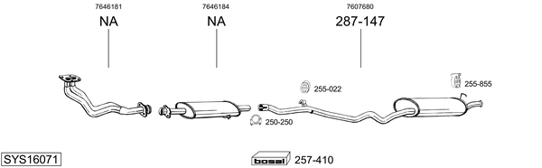 Sistema de gases de escape Fiat TIPO