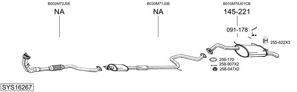 Sistema de gases de escape Nissan PRIMERA Hatchback