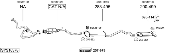 Sistema de gases de escape Renault ESPACE II