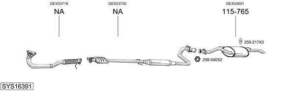Sistema de gases de escape Rover 400 II
