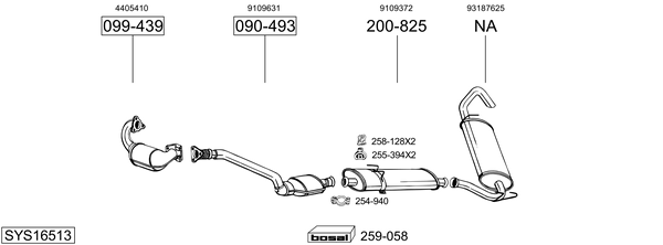 Sistema de gases de escape Vauxhall MOVANO Mk I Van