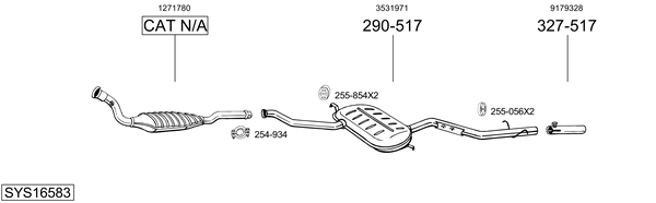 Sistema de gases de escape Volvo S70