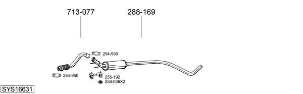 Sistema de gases de escape Ds DS 4 / DS 4 CROSSBACK