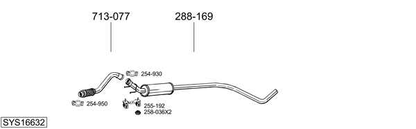 Sistema de gases de escape Ds DS 4 / DS 4 CROSSBACK