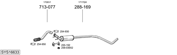 Sistema de gases de escape Peugeot 3008 I MPV