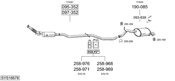 Sistema de gases de escape Peugeot 407