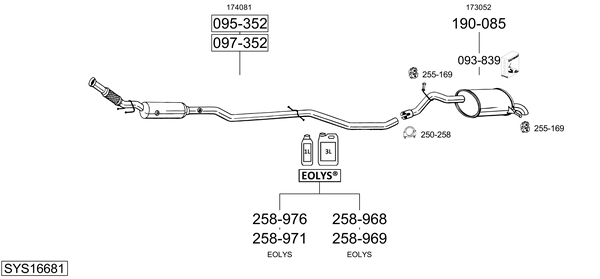 Sistema de gases de escape Peugeot 407 SW Estate Van