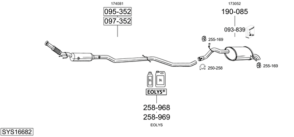 Sistema de gases de escape Peugeot 508 I