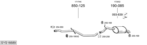 Sistema de gases de escape Peugeot 508 I