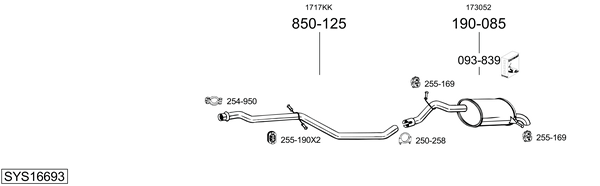Sistema de gases de escape Peugeot 508 SW Estate Van