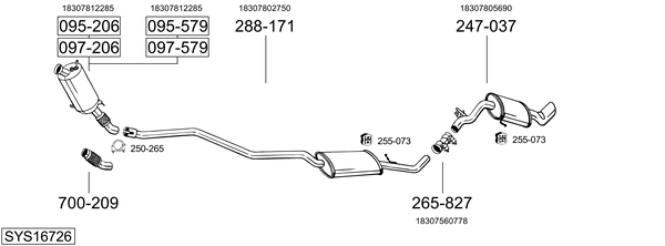 Sistema de gases de escape Bmw 1