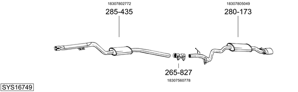 Sistema de gases de escape Bmw 3