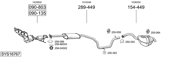 Sistema de gases de escape Ford MONDEO IV