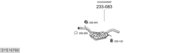 Sistema de gases de escape Vw CC B7