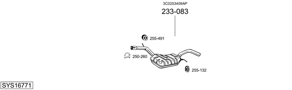 Sistema de gases de escape Vw PASSAT B7
