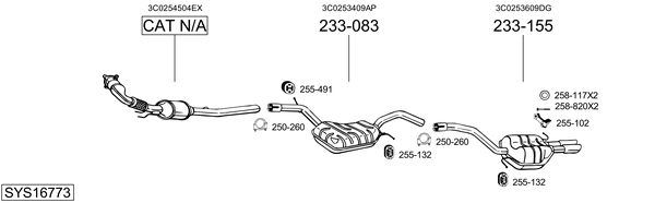 Sistema de gases de escape Vw PASSAT CC B6