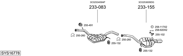 Sistema de gases de escape Vw PASSAT CC B6