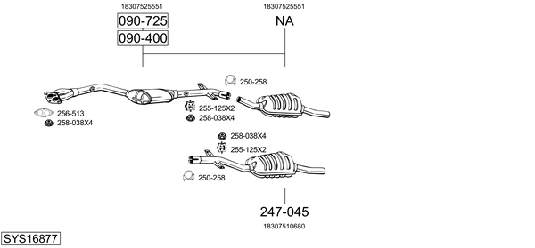 Sistema de gases de escape Bmw 3 Coupe