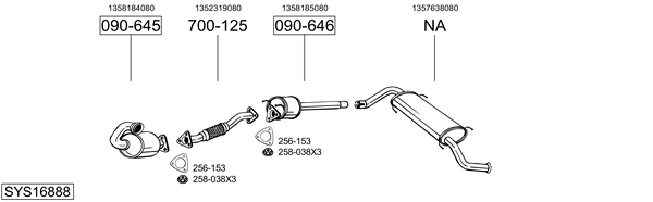 Sistema de gases de escape Fiat DUCATO Platform/Chassis
