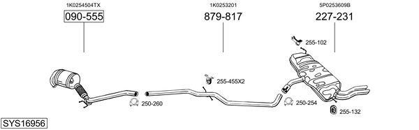 Sistema de gases de escape Seat LEON