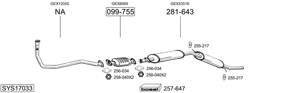 Sistema de gases de escape Rover MINI Hatchback