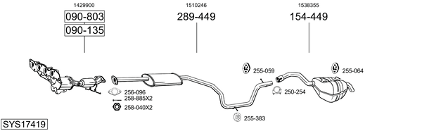 Sistema de gases de escape Ford GALAXY II