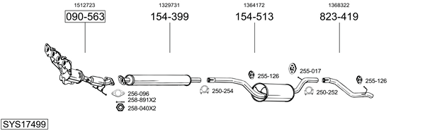 Sistema de gases de escape Ford C-MAX
