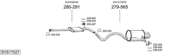 Sistema de gases de escape Renault GRAND SCÉNIC III