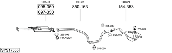 Sistema de gases de escape Ford MONDEO IV Van