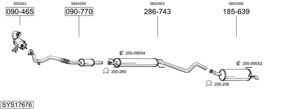 Sistema de gases de escape Opel ASTRA H Estate Van