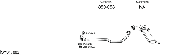 Sistema de gases de escape Suzuki SX4