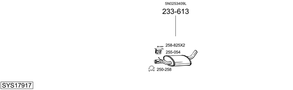 Sistema de gases de escape Audi Q3