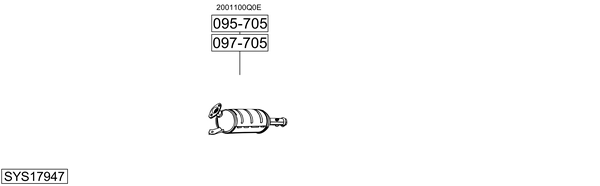 Sistema de gases de escape Nissan INTERSTAR Platform/Chassis