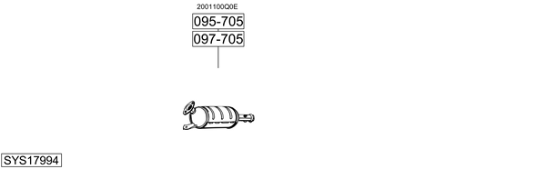 Sistema de gases de escape Nissan INTERSTAR Bus