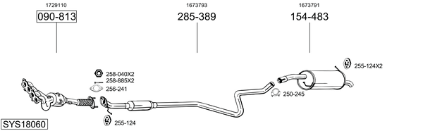 Sistema de gases de escape Ford FIESTA VI
