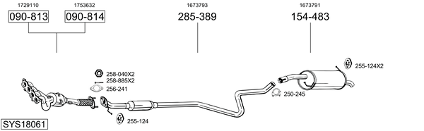 Sistema de gases de escape Ford FIESTA VI
