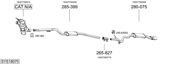 Sistema de gases de escape Bmw 3 Touring