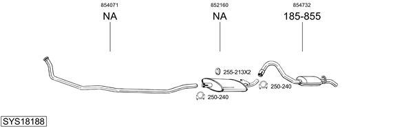 Sistema de gases de escape Opel KADETT C City