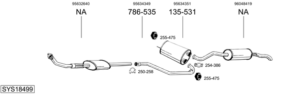 Sistema de gases de escape Citroën BX Break