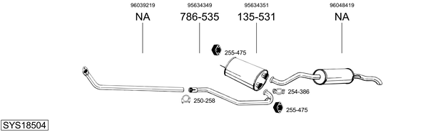 Sistema de gases de escape Citroën BX Break