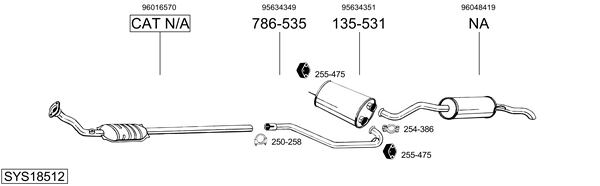 Sistema de gases de escape Citroën BX Break