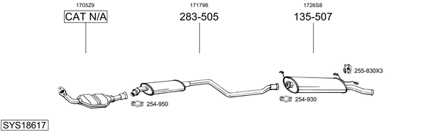Sistema de gases de escape Citroën XSARA Coupe