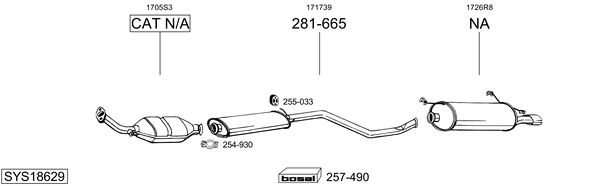 Sistema de gases de escape Citroën ZX
