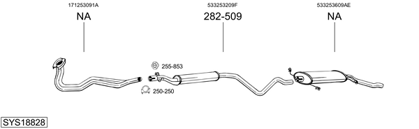 Sistema de gases de escape Vw SCIROCCO