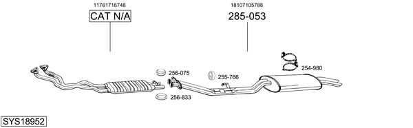 Sistema de gases de escape Bmw 3