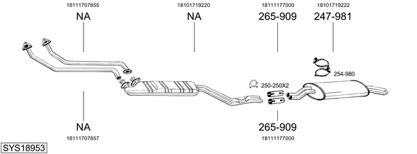 Sistema de gases de escape Bmw 3