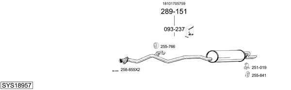 Sistema de gases de escape Bmw 5 Touring