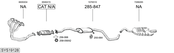 Sistema de gases de escape Ford ESCORT VI